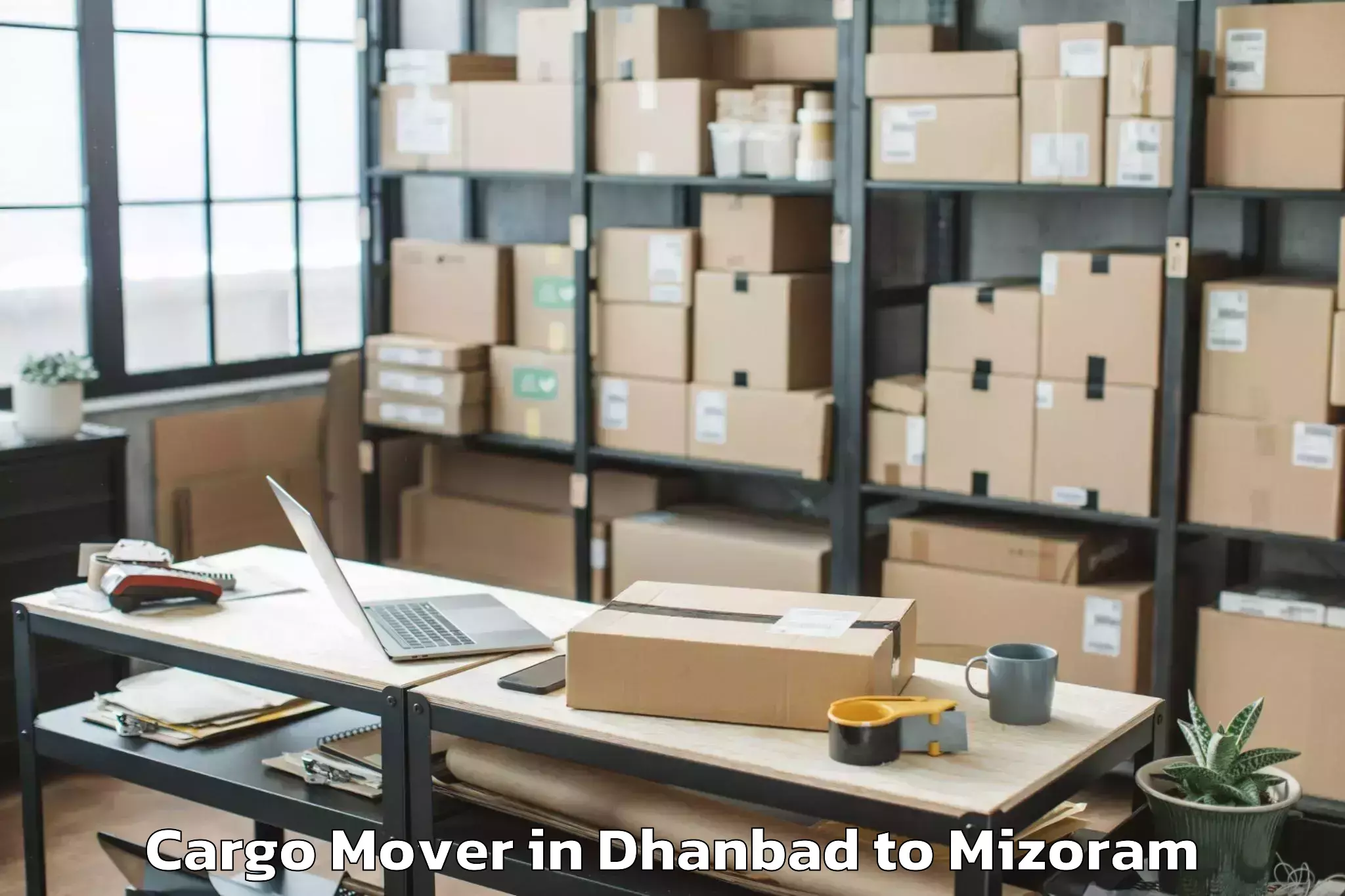 Hassle-Free Dhanbad to Mizoram University Aizawl Cargo Mover